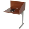 Linea Italia 31.25 in. x 23.25 in. x 45.25 in. 1-Leg Study Carrell Add On - Cherry