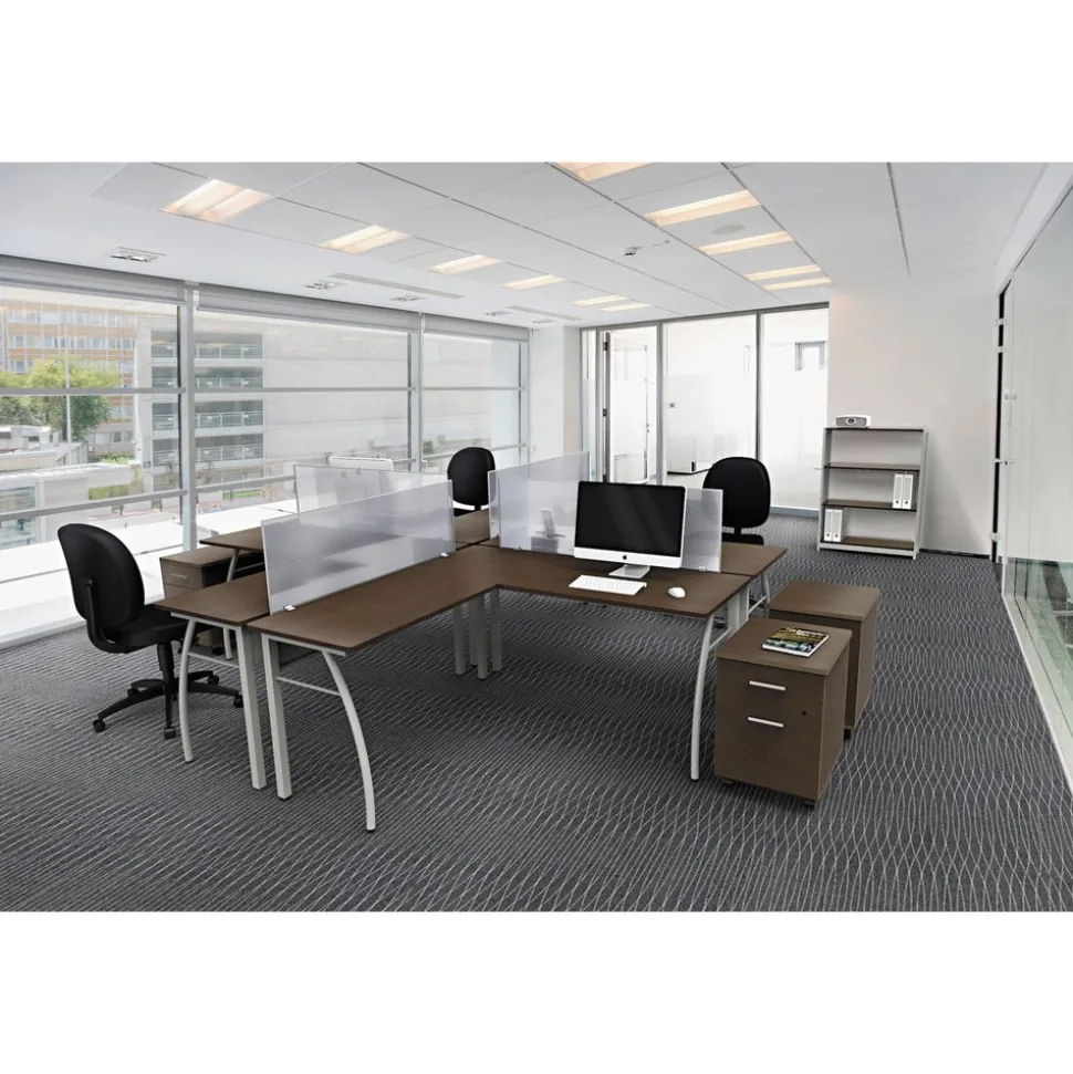 Linea Italia Trento Line 47.13 in. x 1.75 in. x 15.5 in. Polycarbonate Dividing Panel - Translucent