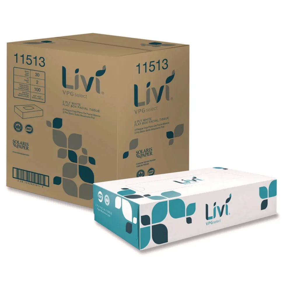 Livi VPG Select 2-Ply Cube Facial Tissue - White (1-Carton)