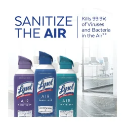 LYSOL Brand 10 oz Aerosol Air Sanitizer Spray - White Linen (6/Carton)