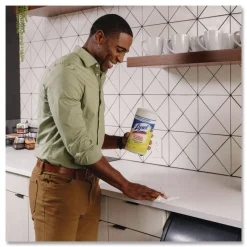 LYSOL Brand 1 Ply 7 in. x 7.25 in. Lemon and Lime Blossom Disinfecting Wipes - White (6/Carton)