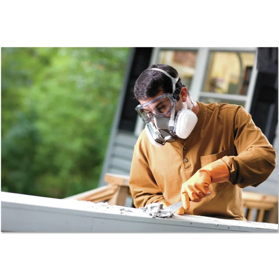 3M Half Facepiece Paint Spray Pesticide Respirator - Large