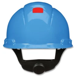 3M SecureFit H-Series 4-Point Pressure Diffusion Ratchet Suspension H-700 Cap with UV Indicator Hard Hats - Blue