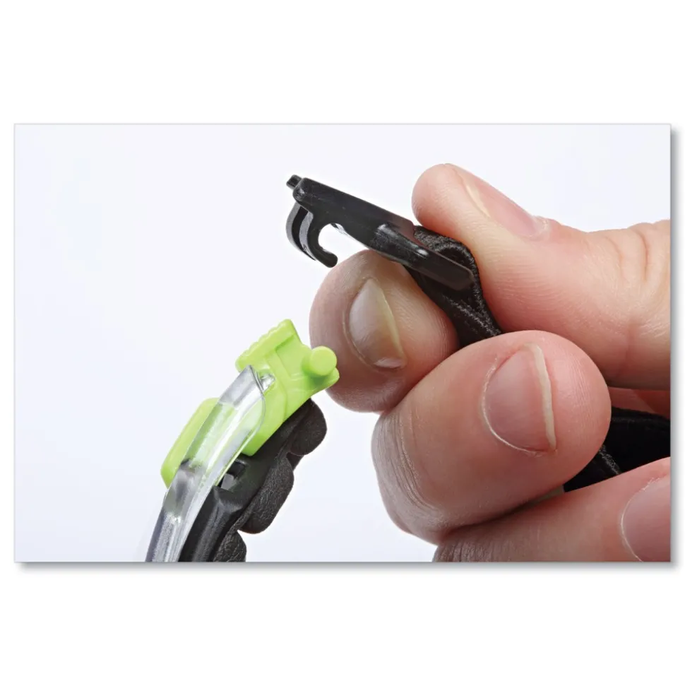 3M Solus 1000-Series Safety Glasses - Black/Green Plastic Frame Clear Polycarbonate Lens