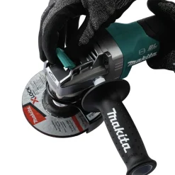 Makita 40V MAX XGT Brushless Lithium-Ion Cordless 5 in. X-LOCK Paddle Switch Angle Grinder Kit with Electric Brake (4 Ah)