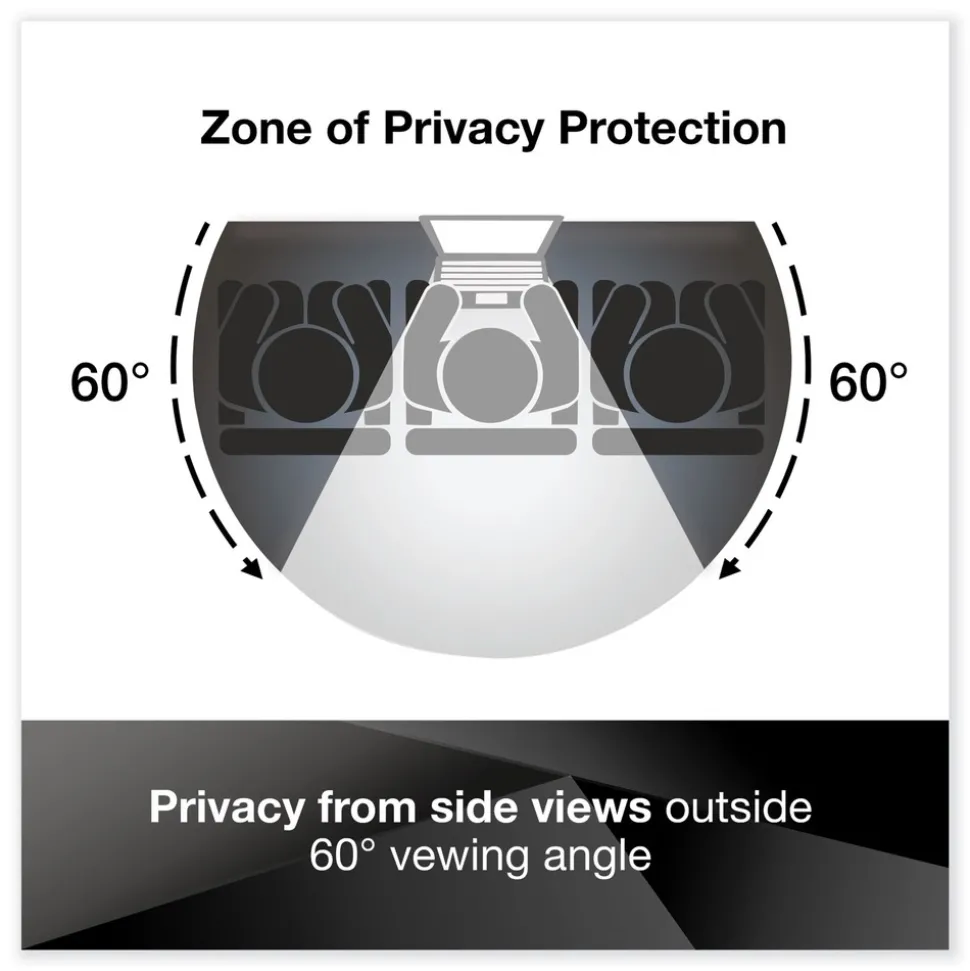 3M 16:10 Aspect Ratio Comply Magnetic Attach Privacy Filter for 24 in. Widescreen Flat Panel Monitor