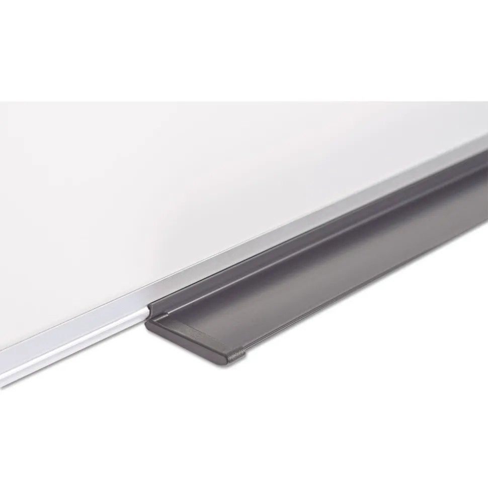 MasterVision 48 in. x 36 in. Value Lacquered Steel Magnetic Dry Erase Board - White Surface/Satin Aluminum Frame