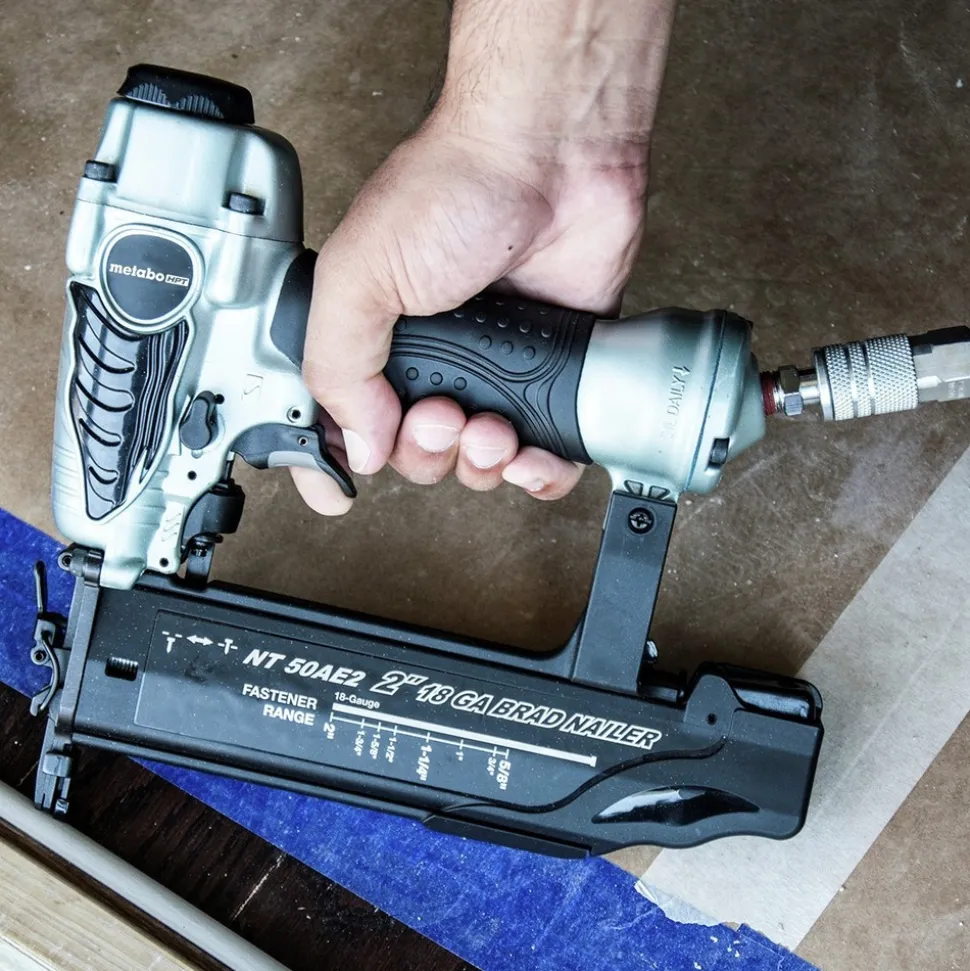 Metabo HPT 18 - 15 Gauge Pneumatic 3-Tool Finish/Trim Nailers Combo Kit