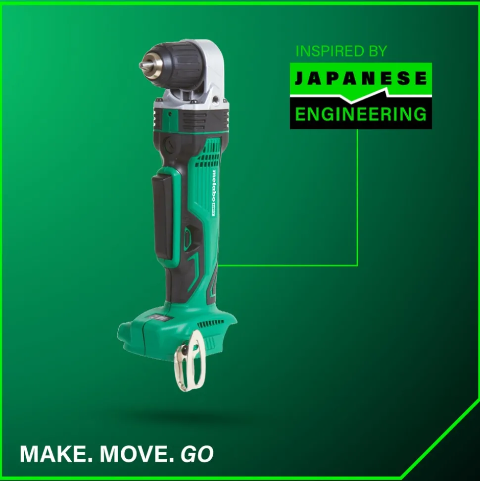 Metabo HPT 18V Lithium-Ion 3/8 in. Cordless Angle Drill (Tool Only)