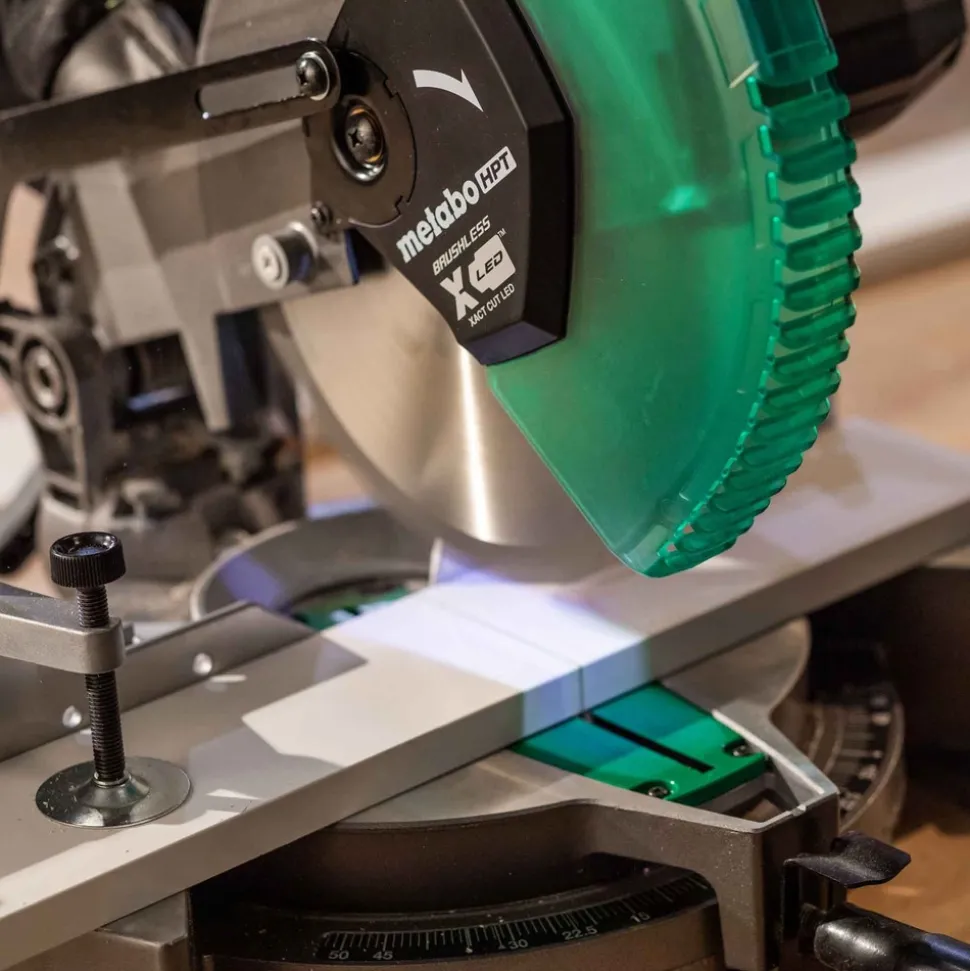 Metabo HPT 18V MultiVolt Brushless Lithium-Ion 10 in. Cordless Single Bevel Miter Saw (Tool Only)