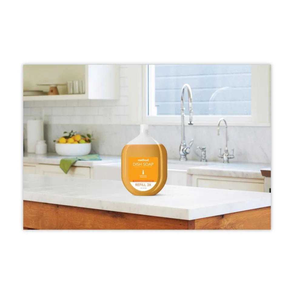 Method 54 oz Dish Soap Refill Tub - Clementine Scent (4/Carton)