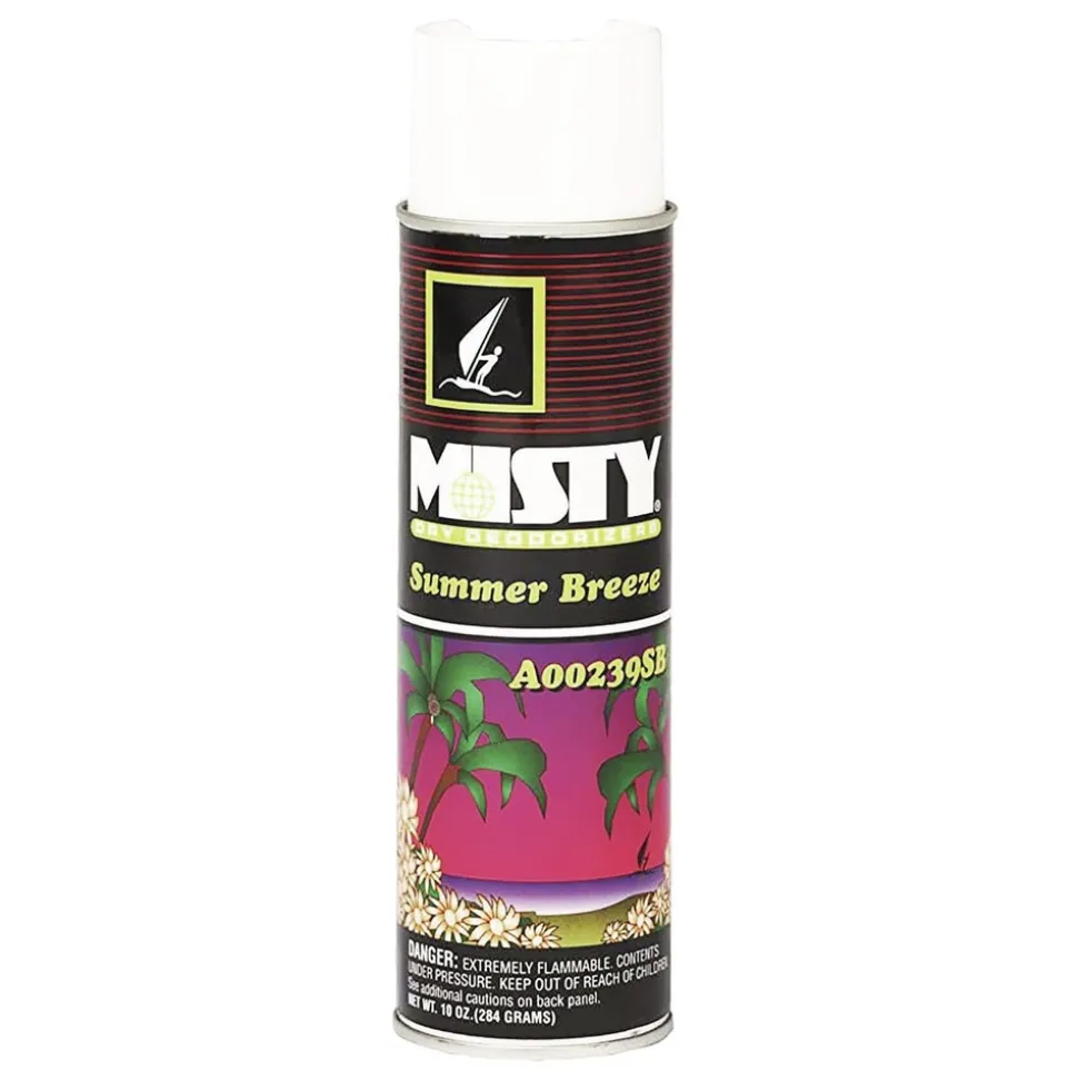 Misty 10 oz. Aerosol Spray Handheld Air Deodorizer - Summer Breeze (12/Carton)