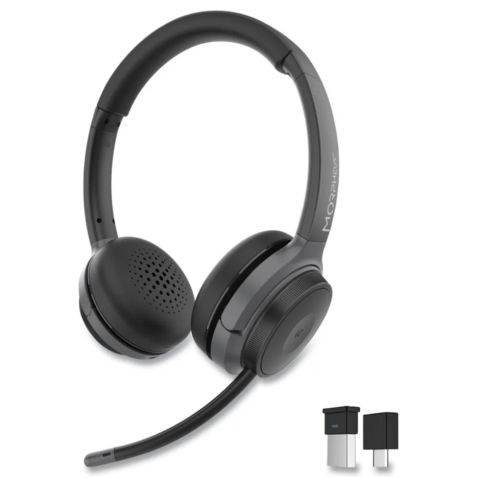 Morpheus 360 Advantage Wireless Stereo Headset with Detachable Boom Microphone
