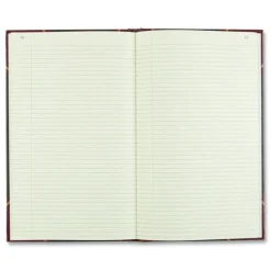 National Texthide Eye-Ease 14.25 in. x 8.75 in. Sheets Record Book - Black/Burgundy/Gold Cover
