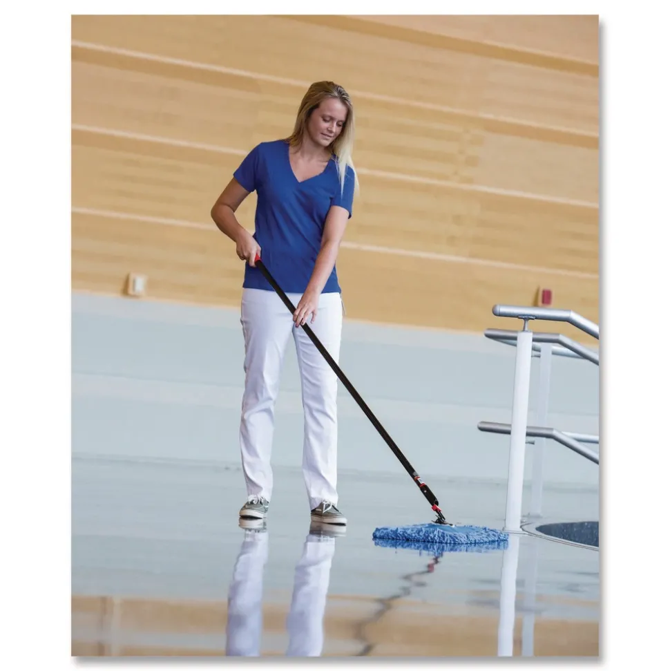 Nexstep Commercial Products MaxiTwist Microfiber Dust Mops, Microfiber, 24-in x 5-in, Blue