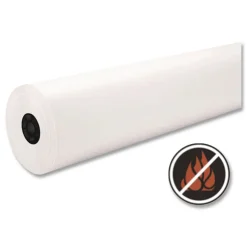 Pacon 36 in. x 1000 ft. 40 lb Cover Weight Decorol Flame Retardant Art Rolls - Frost White (1-Roll)