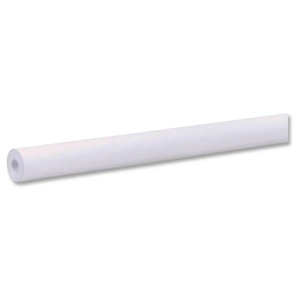 Pacon P0063000 35 lbs. Wrapping Weight 36 in. x 1000 ft. Rainbow Duo-Finish Colored Kraft Paper - White (1-Roll)