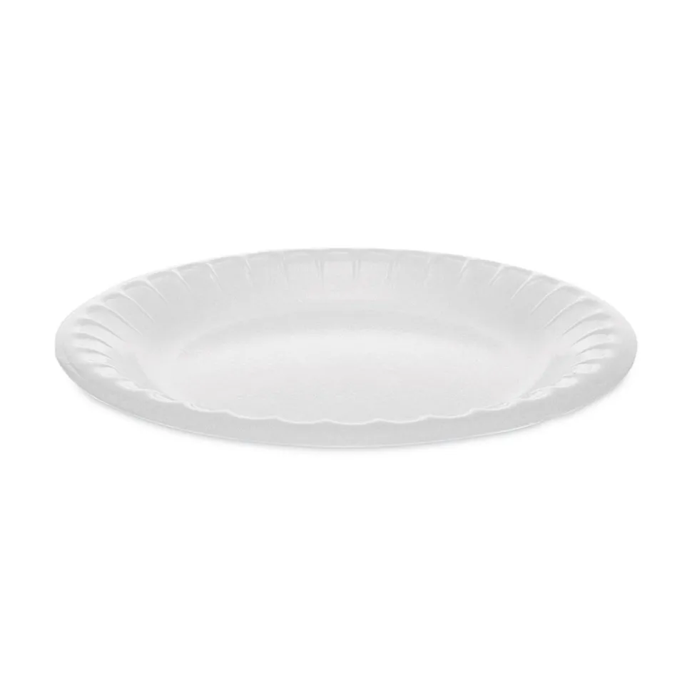 Pactiv Corp. 6 in. Placesetter Deluxe Laminated Foam Dinnerware Plate - White (1000/Carton)