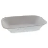 Pactiv Corp. M633524Y EarthChoice Pulpex 9.13 x 6.88 x 1.75 Steep Wall Paper Food Tray - Natural (460/Carton)