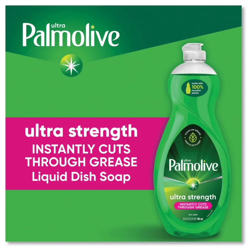 Palmolive 32.5 oz. Bottle Dishwashing Liquid - Green Scent (9/Carton)