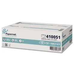 Papernet 3.3 in. x 750 ft. 1-Ply HyTech Seas Septic Safe Mini JRT - White (6/Carton)