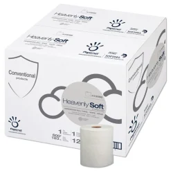 Papernet 1-Ply 7.8 in. x 600 ft. Heavenly Soft Standard Hardwound Roll Towel - White (12/Carton)