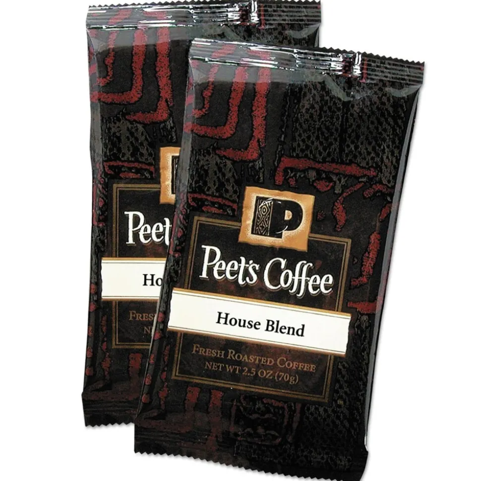Peet's Coffee & Tea 504915 House Blend 2.5 oz. Frack Pack Coffee Portion Packs (18/Box)