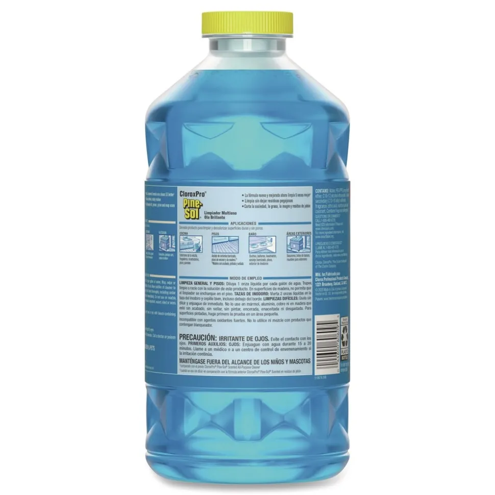 Pine-Sol 80 oz. CloroxPro Concentrated Multi-Surface Cleaner - Sparkling Wave Scent (3/Carton)