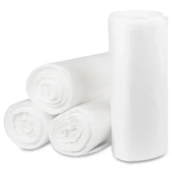 Pitt Plastics 40 Gallon 1.35 mil 40 in. x 46 in. Eco Strong Plus Can Liners - Natural (100/Carton)