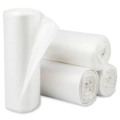 Pitt Plastics 40 Gallon 1.35 mil 40 in. x 46 in. Eco Strong Plus Can Liners - Natural (100/Carton)