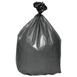 Platinum Plus 1507253 30 in. x 36 in. 30-Gallon 1.35 mil. Can Liners - Gray (100/Carton)