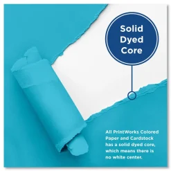 PrintWorks Professional 8.5 in. x 11 in. 24 lbs. Text Weight Color Paper - Blue (1-Ream)
