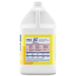 Professional LYSOL Brand 128 oz. Bottle Disinfectant Deodorizing Cleaner Concentrate - Lemon Scent (4/Carton)