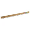 Quartet 1 in. x 48 in. Bulletin Bar - Brown/Silver