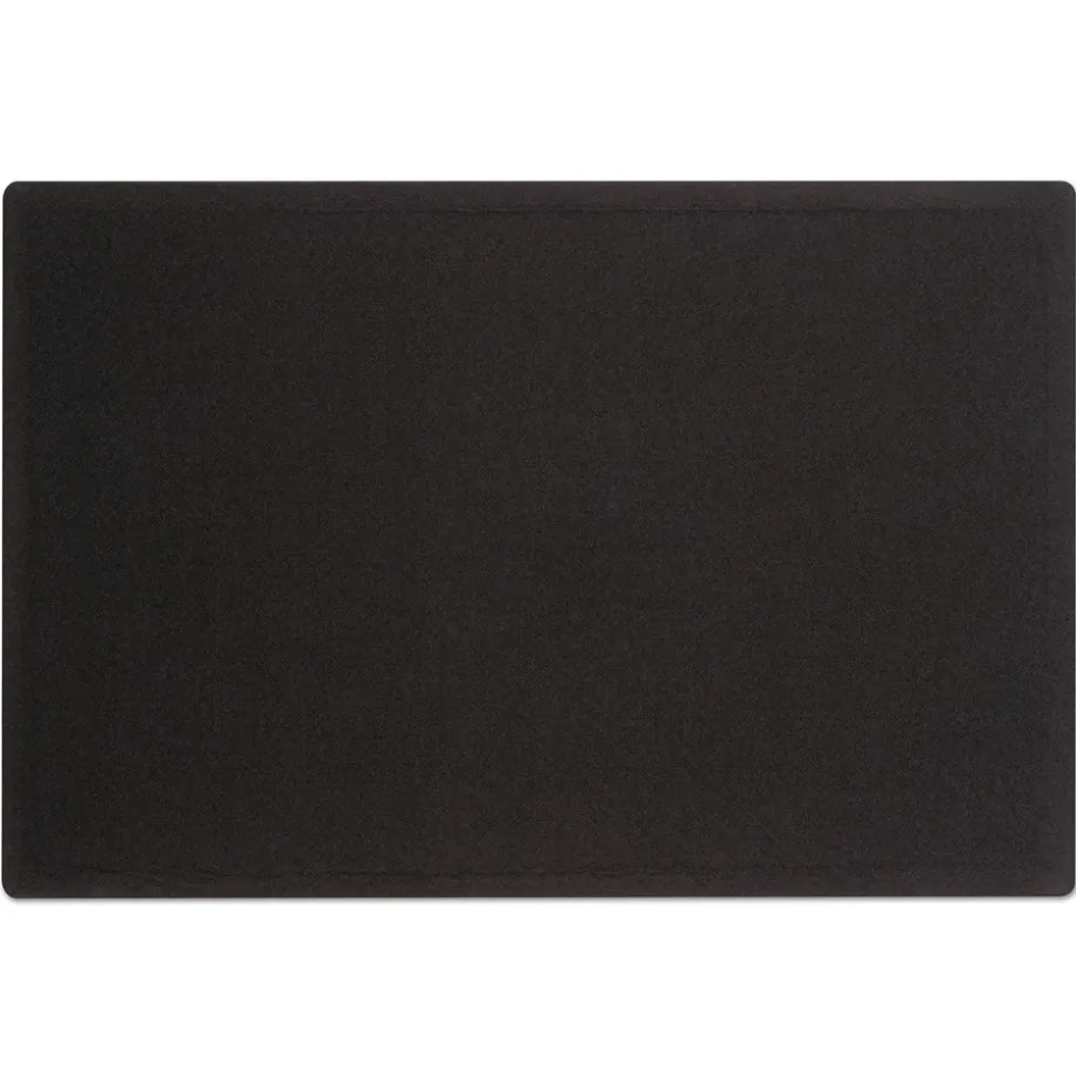 Quartet 48 in. x 36 in. Oval Office Fabric Board - Black Surface