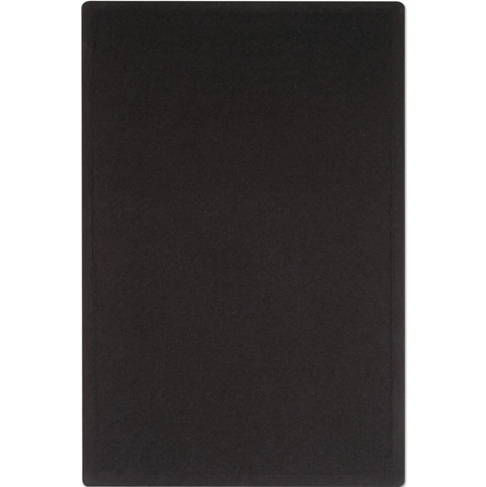 Quartet 48 in. x 36 in. Oval Office Fabric Board - Black Surface