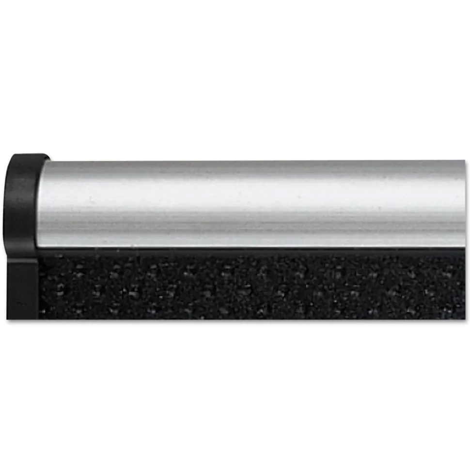 Quartet Prestige 36 in. x 24 in. Embossed Foam Bulletin Board - Black/Silver