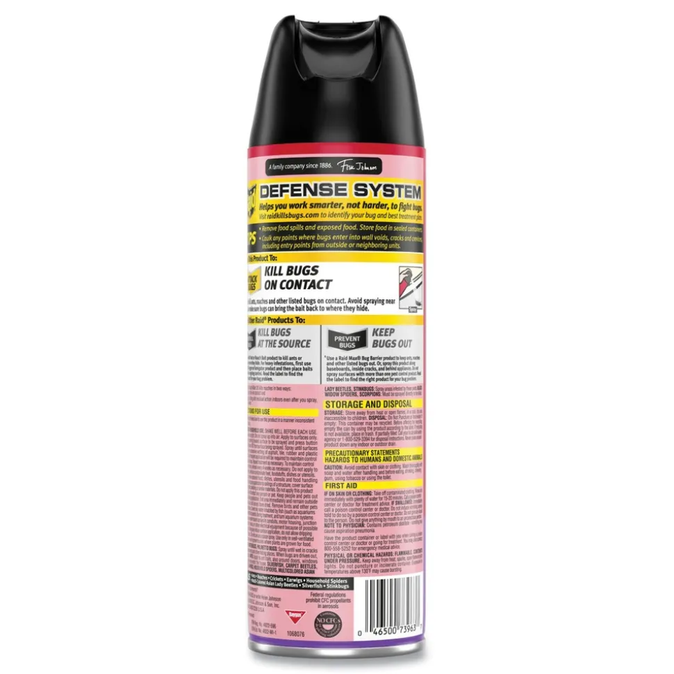 Raid 17.5 oz. Aerosol Spray Ant and Roach Killer - Lavender