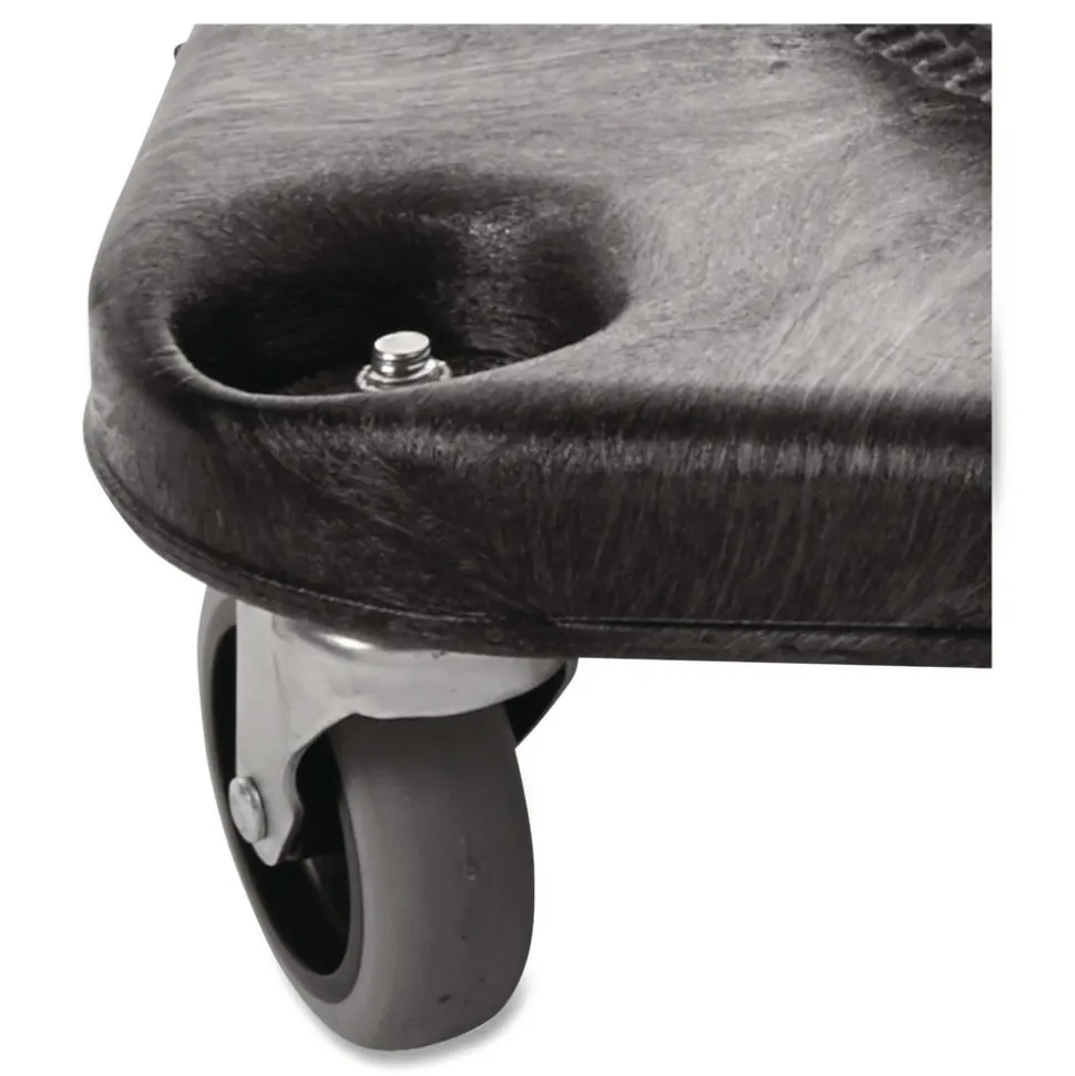 Rubbermaid Commercial BRUTE Square 300 lbs. Capacity Trash Can Dolly - Black