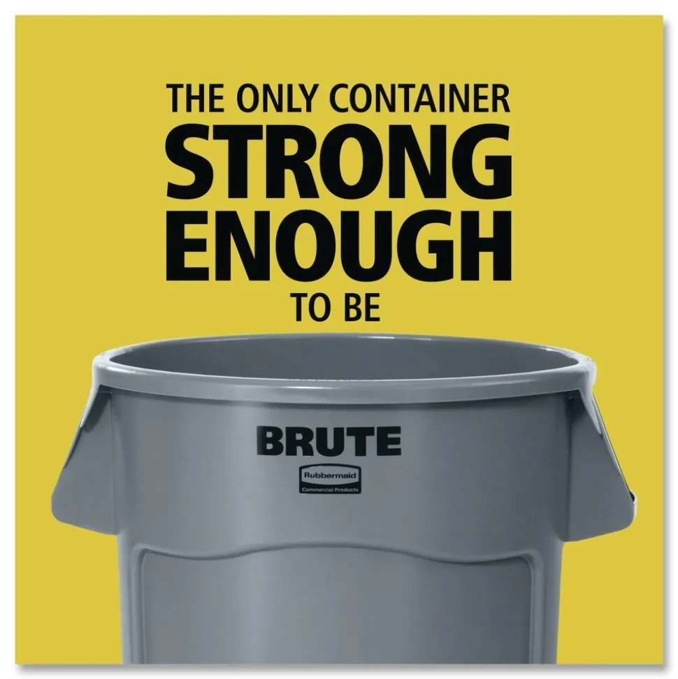 Rubbermaid Commercial Brute 32 Gallon Polyethylene Recycling Container - Blue