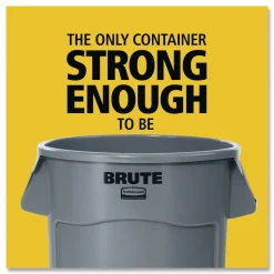 Rubbermaid Commercial Brute Container 44 gal Plastic White