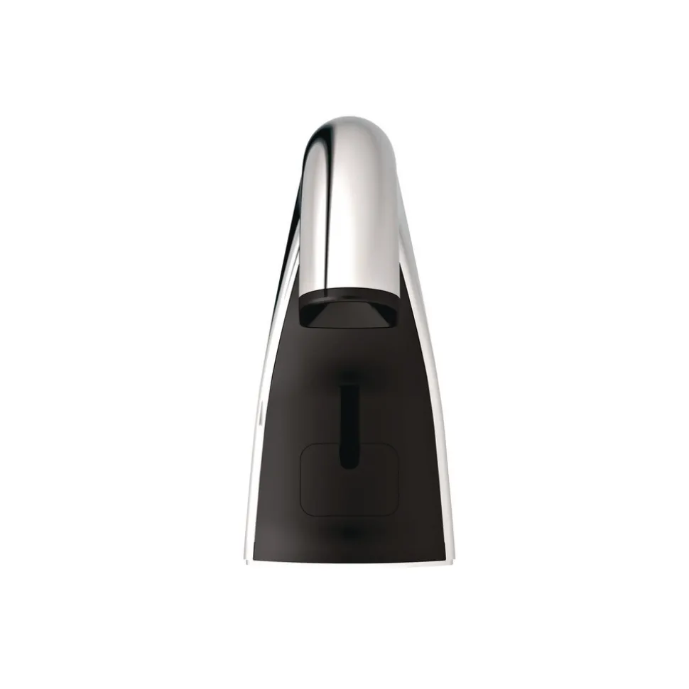 Rubbermaid Commercial FG401310 TC OneShot 1600 mL 6.8 in. x 9.8 in. x 13.8 in. Dispenser - Polished Chrome/Black