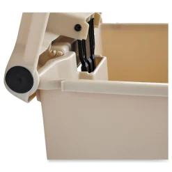 Rubbermaid Commercial 12 Gallon Indoor Utility Step-On Plastic Waste Container - Beige