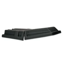Rubbermaid Commercial Hinged Dome 34.14 in. x 69.66 in. x 8.4 in. Tilt Truck Lid - Black