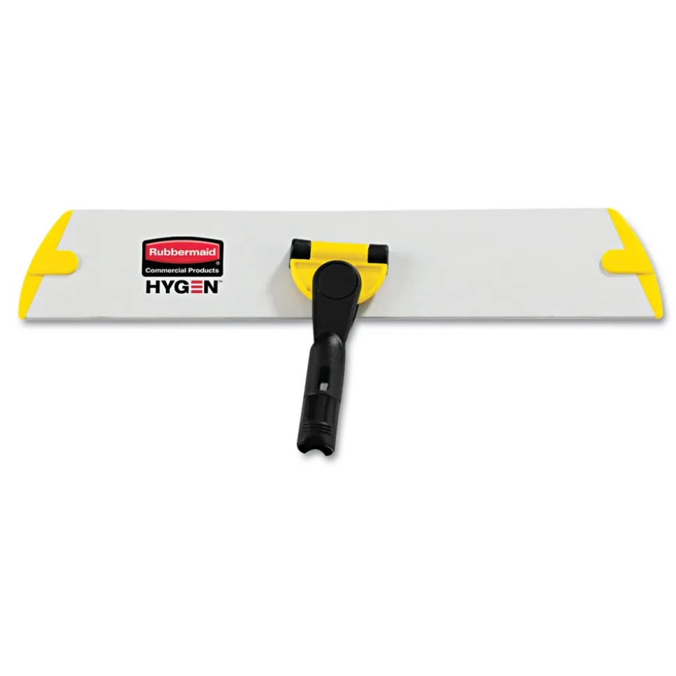 Rubbermaid Commercial HYGEN HYGEN 17 in. Quick Connect Single-Sided Aluminum Wet/Dry Mop Frame - Yellow