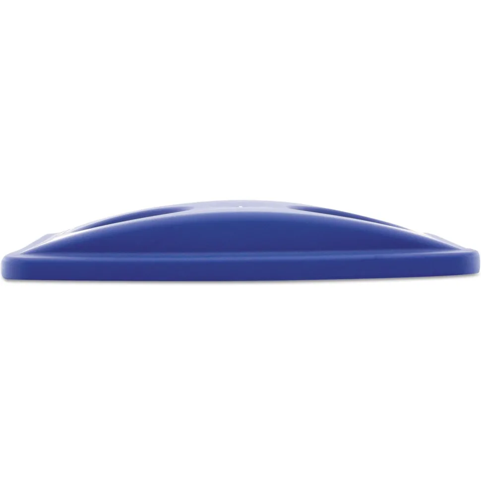 Rubbermaid Commercial 20.38 in. x 11.38 in. x 2.75 in. Lid for Slim Jim Bottle Recycling Container - Blue