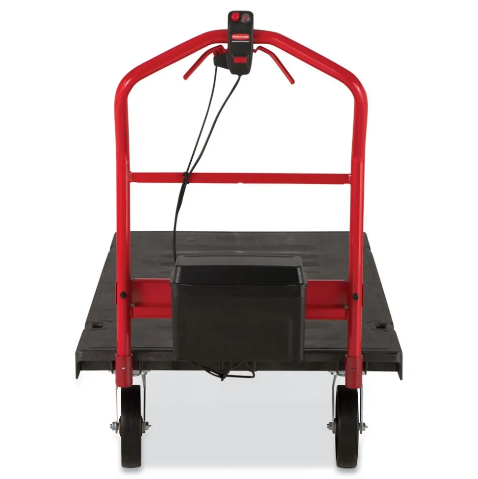 Rubbermaid Commercial 0.5 mph to 3 mph DC Motor 60 V Lithium-Ion Battery Motorized Kit for 30 in. x 60 in. Platform Trucks - Large Black/Red