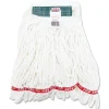 Rubbermaid Commercial Web Foot Shrinkless Looped-End Cotton/Synthetic Wet Mop Heads - Medium, White