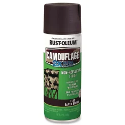 Rust-Oleum 12 oz. Aerosol Can Camouflage Spray Paint - Flat Earth Brown (6/Carton)