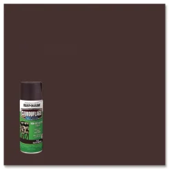 Rust-Oleum 12 oz. Aerosol Can Camouflage Spray Paint - Flat Earth Brown